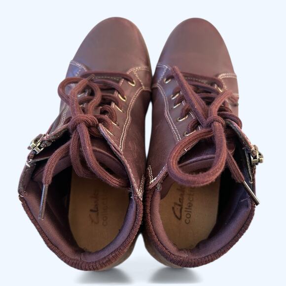 Clarks Caroline Park Ankle Boots Womens 8.5 Comfort Sneaker Boot Gorpcore Casual - Picture 5 of 11